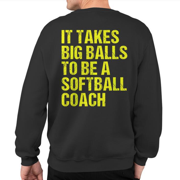 Softball Coach Softball Coach Sweatshirt Back Print