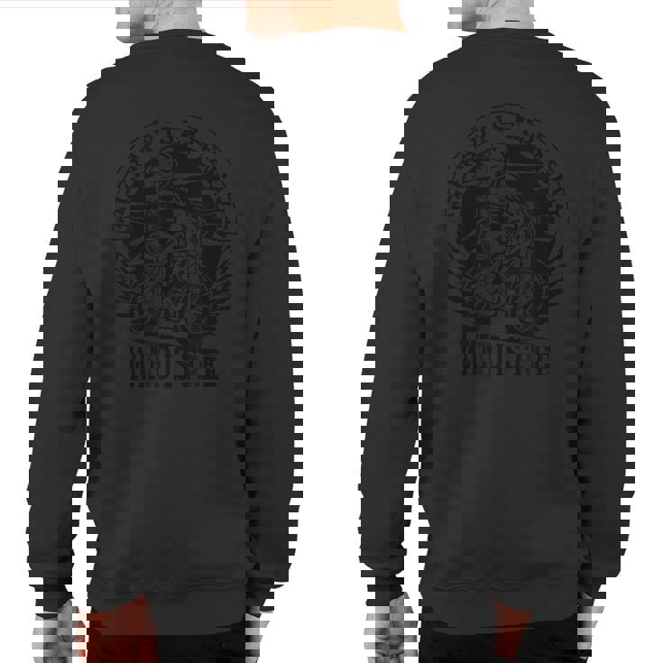Wind Therapy Motorcycle Bikers Riders Motor Bike Sweatshirt Back Print