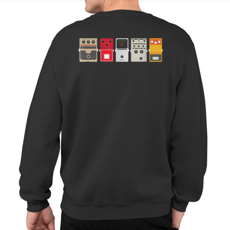 Guitar Effects Pedal Stomp Box Rock T Sweatshirt Back Print