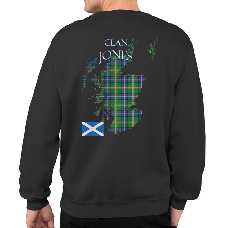 Jones Scottish Clan Tartan Scotland Sweatshirt Back Print