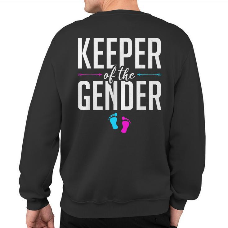 Keeper Of The Gender Gender Reveal Sweatshirt Back Print