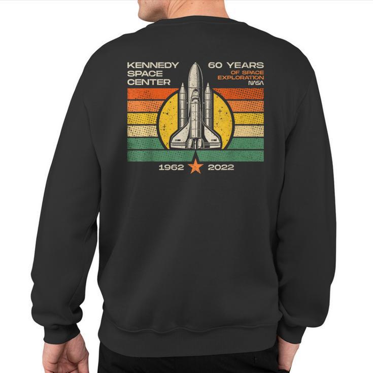 Kennedy Space Center 60Th Anniversary Vintage Retro Style Sweatshirt Back Print