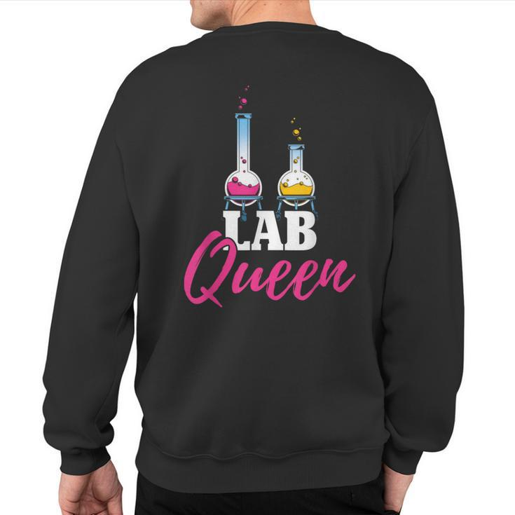 Lab Queen Lab Technician Medical Laboratory Scientist Sweatshirt Back Print