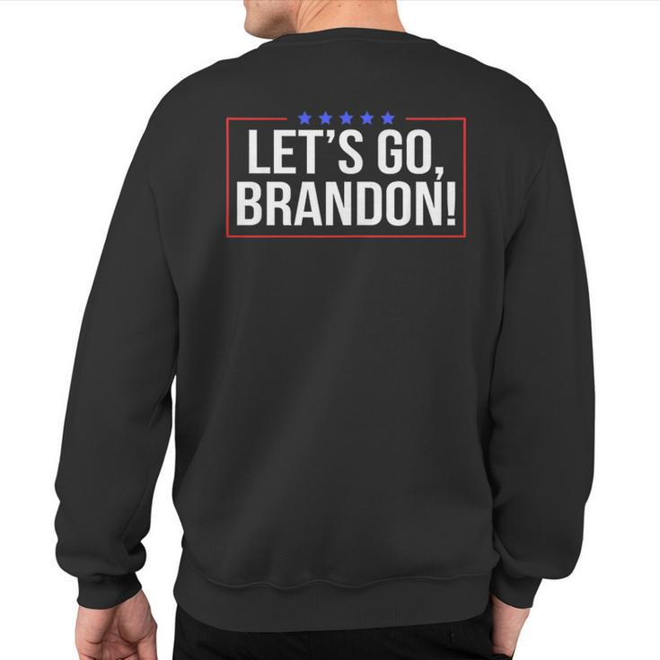 Let's Go Brandon Conservative Anti Liberal Pocket Sweatshirt Back Print