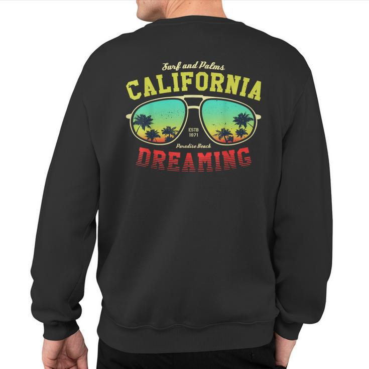 Los Angeles California Graphic  Los Angeles Sweatshirt Back Print