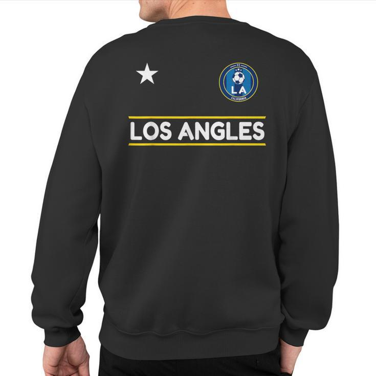 Los Angles La Soccer Team Jersey Mini Badge Ii Sweatshirt Back Print
