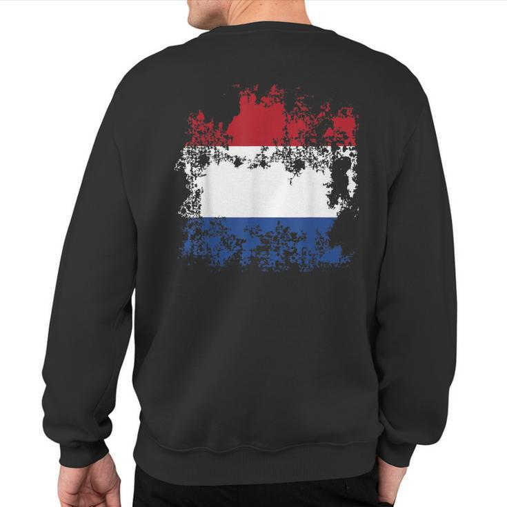 The Netherlands Holland Flag King's Day Holiday Sweatshirt Back Print