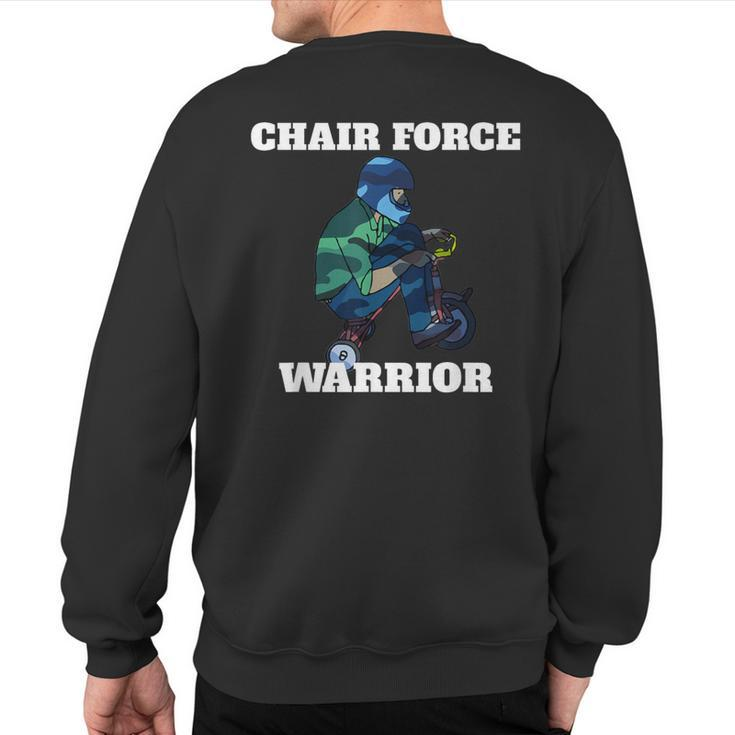 Parody Military Chair Force One Sweatshirt Back Print