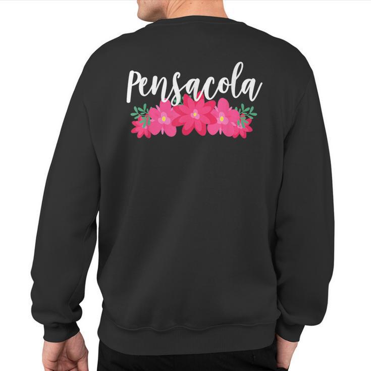 Pensacola Florida Tropical Vacation Sweatshirt Back Print