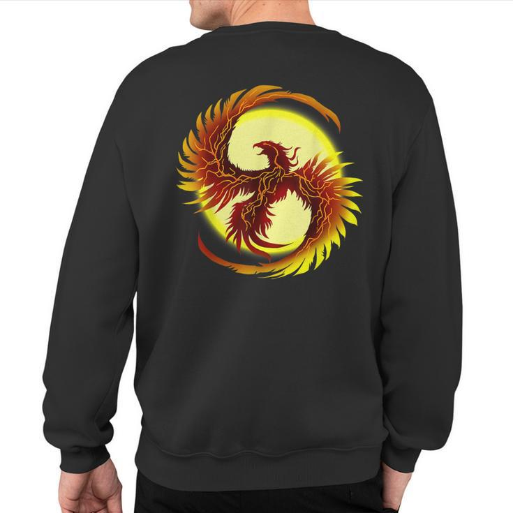 Phoenix Legendary Fire Bird Mythical Animal Phoenix Sweatshirt Back Print