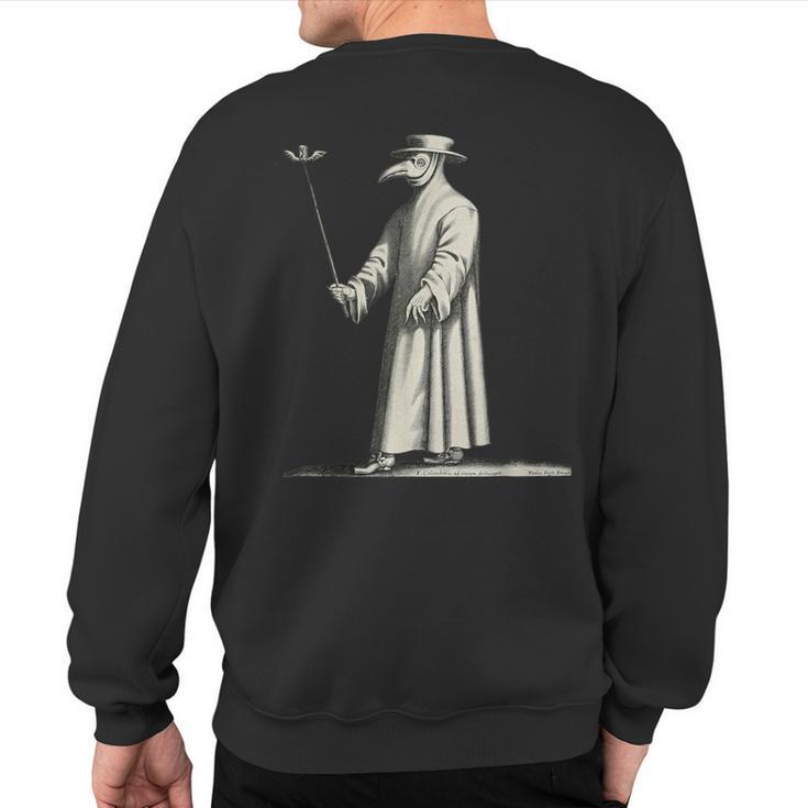 Plague Doctor Medieval Steampunk Vintage Horror Sweatshirt Back Print