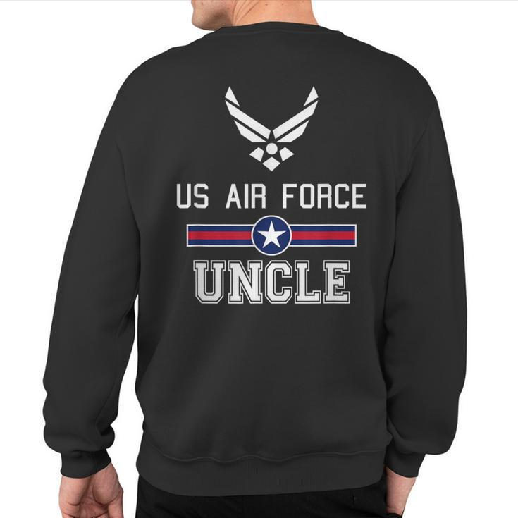 Proud Us Air Force Uncle Military Pride Sweatshirt Back Print