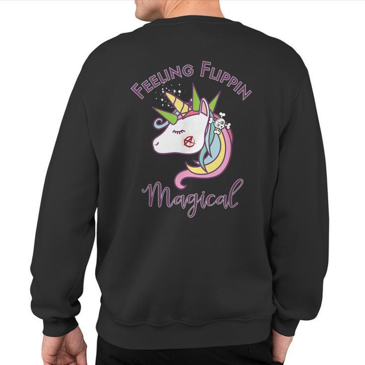 Punk Rock Anarchy Unicorn Sweatshirt Back Print