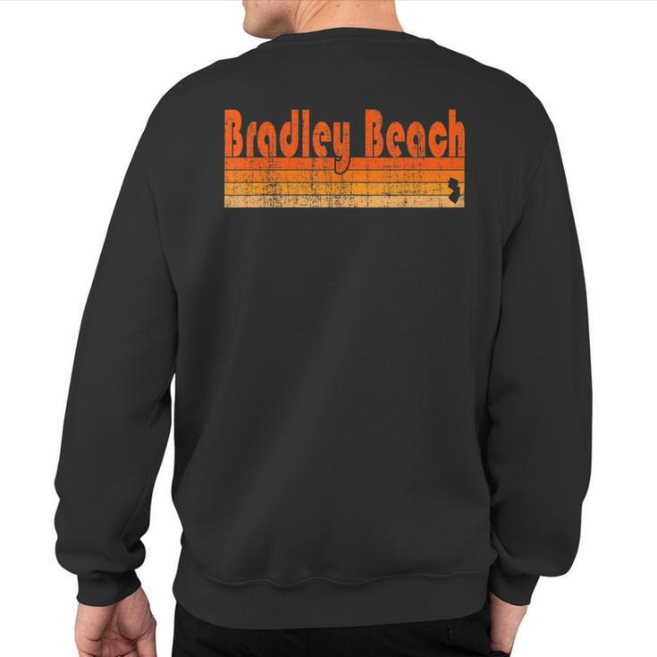 Retro 80S Style Bradley Beach Nj Sweatshirt Back Print