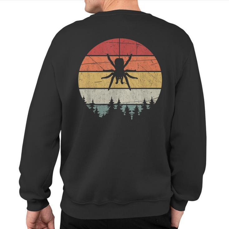 Retro Arachnid Tarantula Spider Sweatshirt Back Print