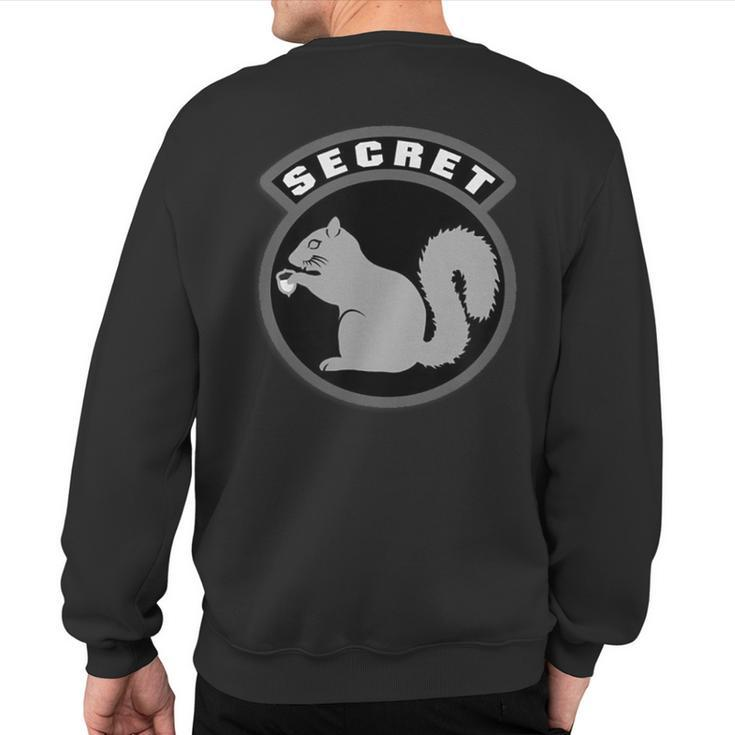 Secret Squirrel Military Intelligence Usaf Patch Sweatshirt Back Print