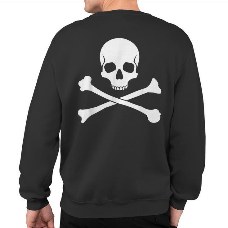 Skull And Crossbones Pirate Sweatshirt Back Print