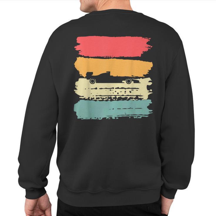 Slot Car Racing Retro Vintage 70S 80S Style Sweatshirt Back Print