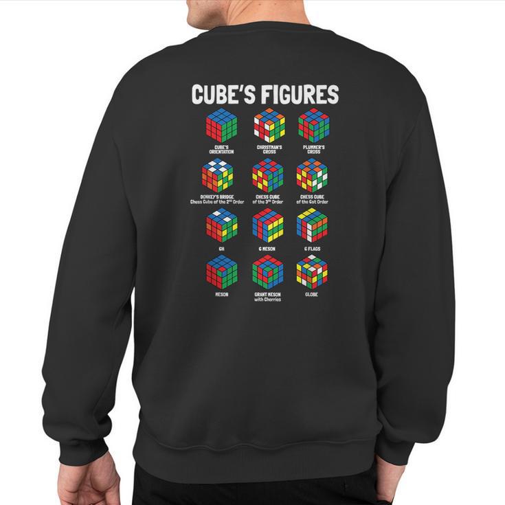 Speed Cubing Puzzle Cube Sweatshirt Back Print