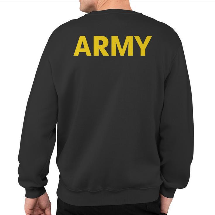 Super Soft Army Physical Fitness Uniform Sweatshirt Back Print