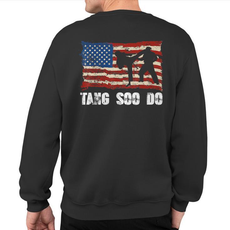 Tang Soo Do Men's Kid's Vintage Martial Arts Usa T Sweatshirt Back Print