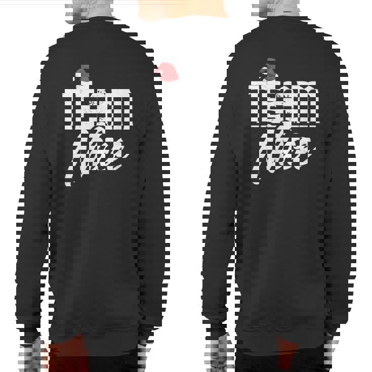 Team Nice Couple Matching Outfit Team Naughty Sweatshirt Back Print