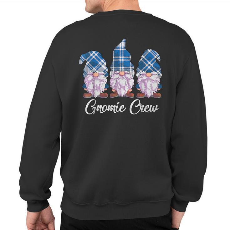 Three Gnomes Family Matching Christmas Buffalo Plaid Sweatshirt Back Print