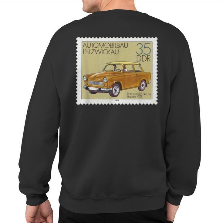 Trabant 601 S Trabant Retro Car Go Trabi Sweatshirt Back Print