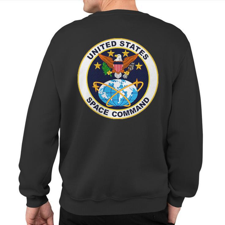 Us Space Command Military Satellite Control Warfare Sweatshirt Back Print