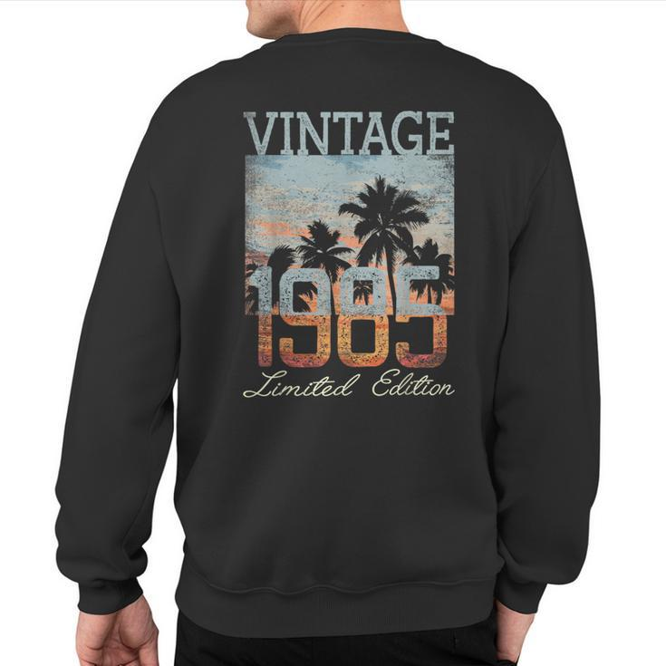 Vintage 1985 Limited Edition 38Th Birthday 38 Year Old Sweatshirt Back Print