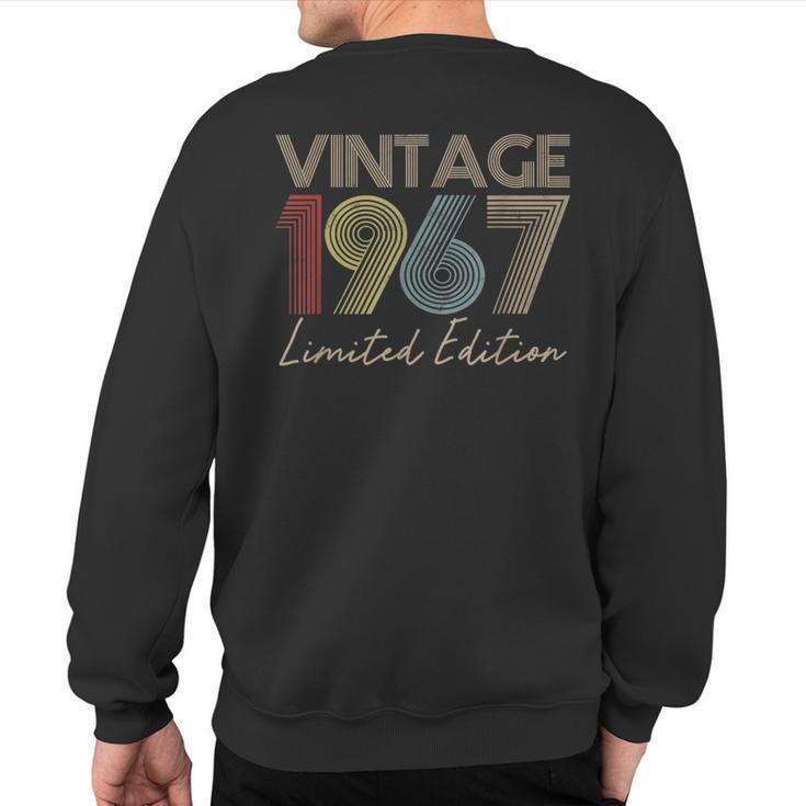 Vintage 55 Year Old 1967 55Th Birthday Sweatshirt Back Print