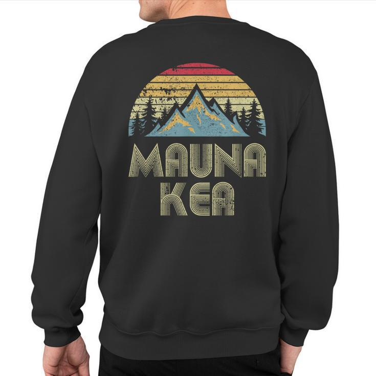 Vintage Mauna Kea Mountain Hawaii Sweatshirt Back Print