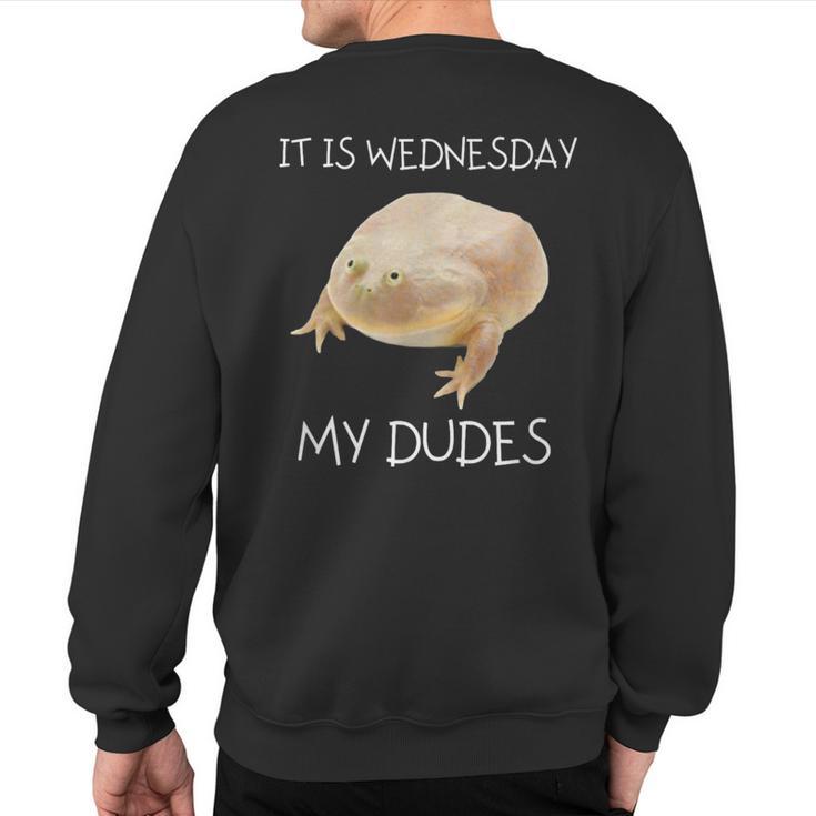 It Is Wednesday My Dudes Sweatshirt Back Print