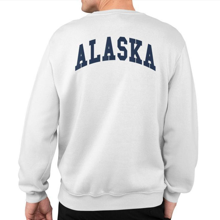 Alaska Throwback Print Classic Sweatshirt Back Print