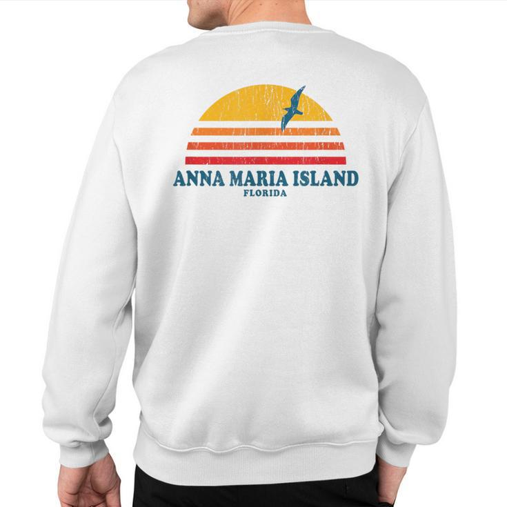 Anna Maria Island Florida Fl Vintage Graphic 70S Sweatshirt Back Print