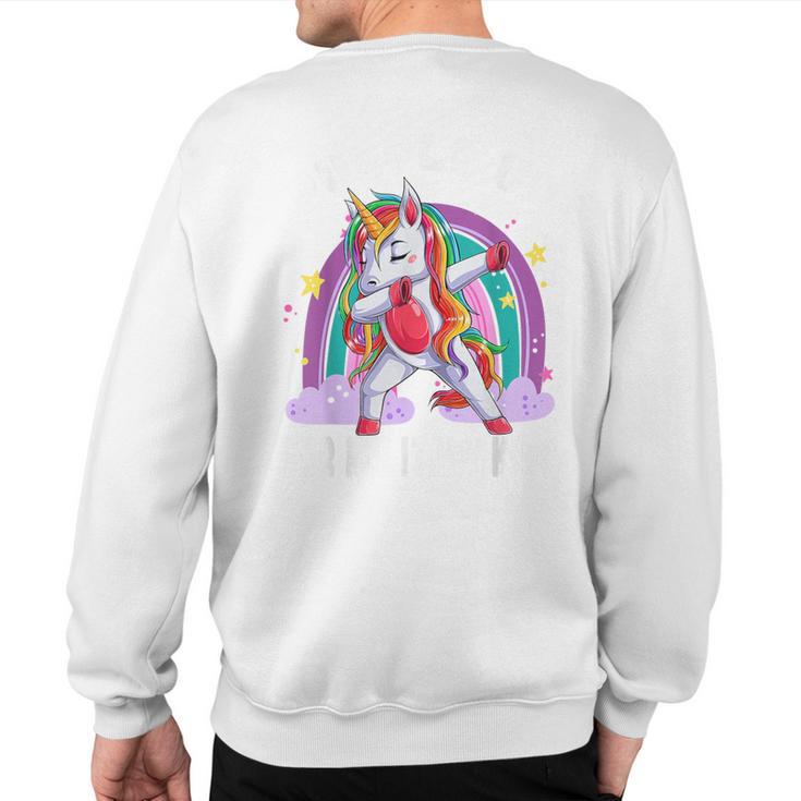 Awareness Month Purple Up Military Child Purple-Up Unicorn Sweatshirt Back Print