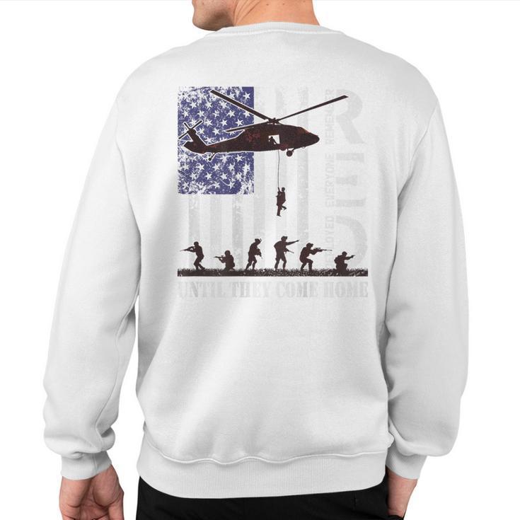 On Friday We Wear Red Friday Military Us Flag Print On Back Sweatshirt Back Print