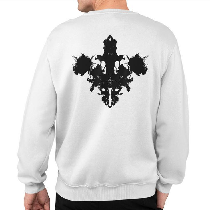 Rorschach Ink Blot Test T Psychology Sweatshirt Back Print