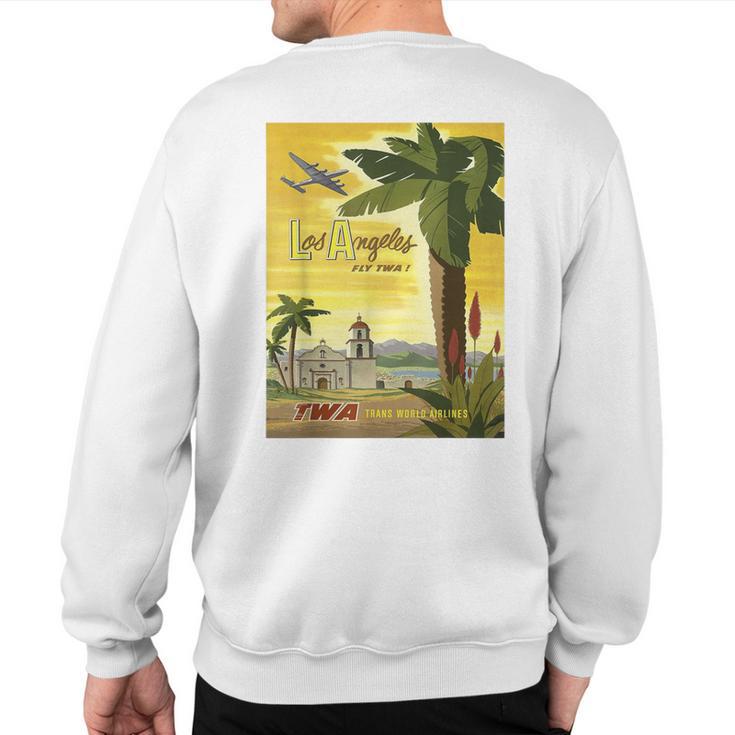 Vintage Poster Los Angeles Retro Sweatshirt Back Print