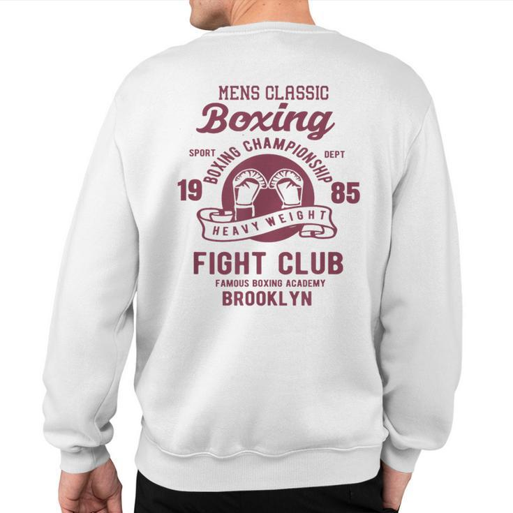 Vintage Style Boxing T Boxing Gloves Graphics Sweatshirt Back Print