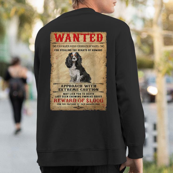 Cavalier King Charles Spaniel Dog LoverSweatshirt Back Print