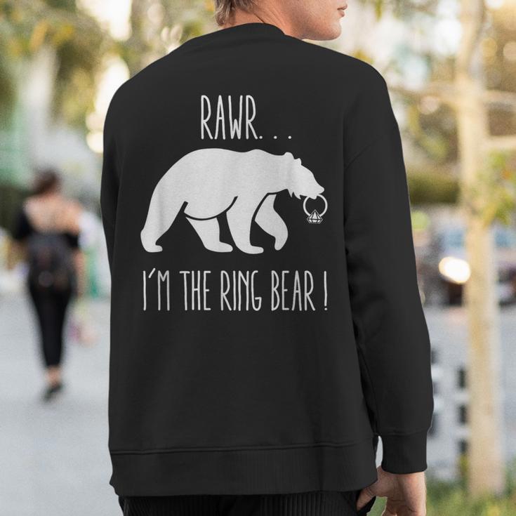 Cute Rehearsal Dinner For Ring Bearer Sweatshirt Back Print