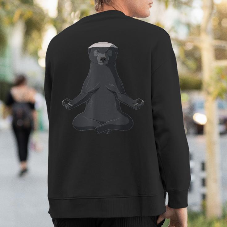 Yoga Honey Badger Sweatshirt Back Print