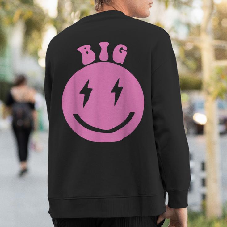 Gbig Big Little Sorority Reveal Smily Face Cute Big Sweatshirt Back Print