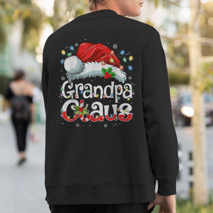 Grandpa Claus Xmas Santa Matching Family Christmas Pajamas Sweatshirt Back Print