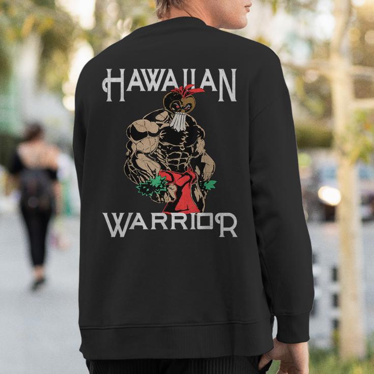 Hawaii Warrior Native Hawaiian War HelmetSweatshirt Back Print