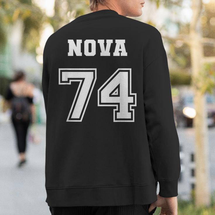 Jersey Style Nova 74 1974 Classic Old School Muscle Car Sweatshirt Back Print