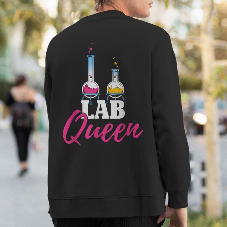 Lab Queen Lab Technician Medical Laboratory Scientist Sweatshirt Back Print