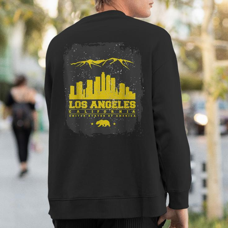 Los Angeles City Concept Logo Label La Sweatshirt Back Print