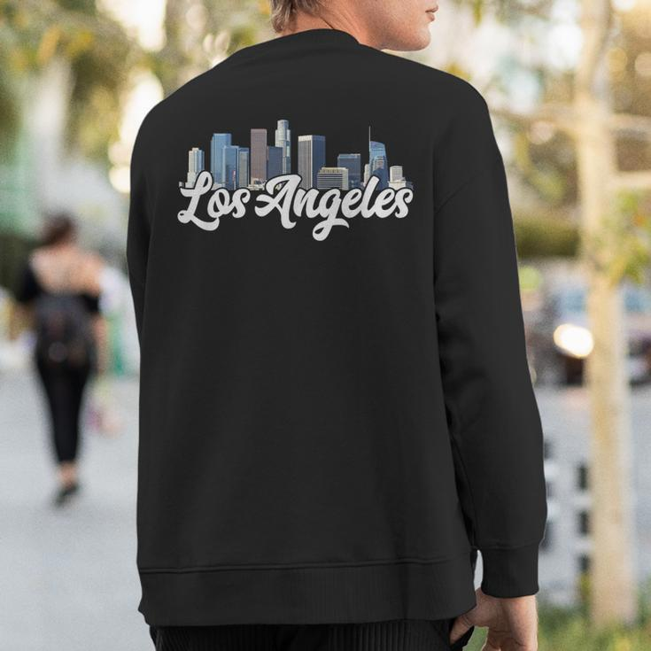 Los Angeles Skyline Architecture City Urban Graffiti Street Sweatshirt Back Print